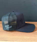Gorra Cruz Lateral Negra - Imagen 2